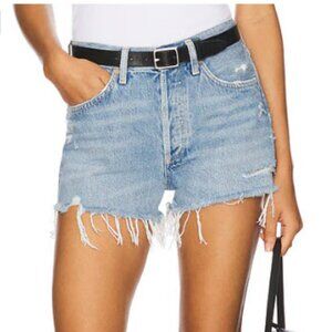 AGOLDE Women's Blue Denim Parker Long Shorts - Size 31